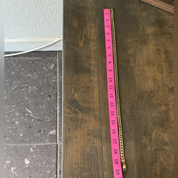 Elegant 14k Gold Plated Thick Chain Necklace Unisex 20” - Picture 8 of 8